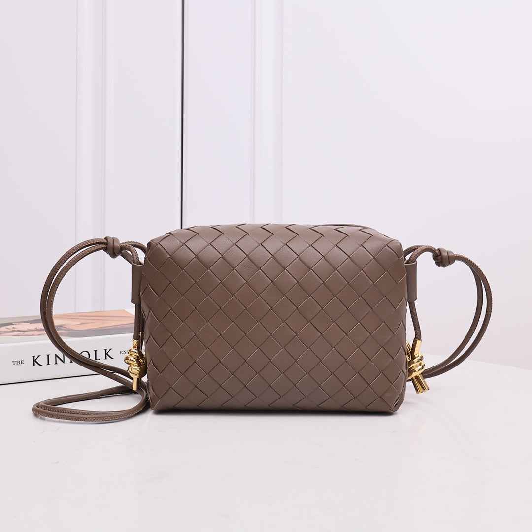 Bottega Veneta Small Loop Camera Bag 723548 Brown leather