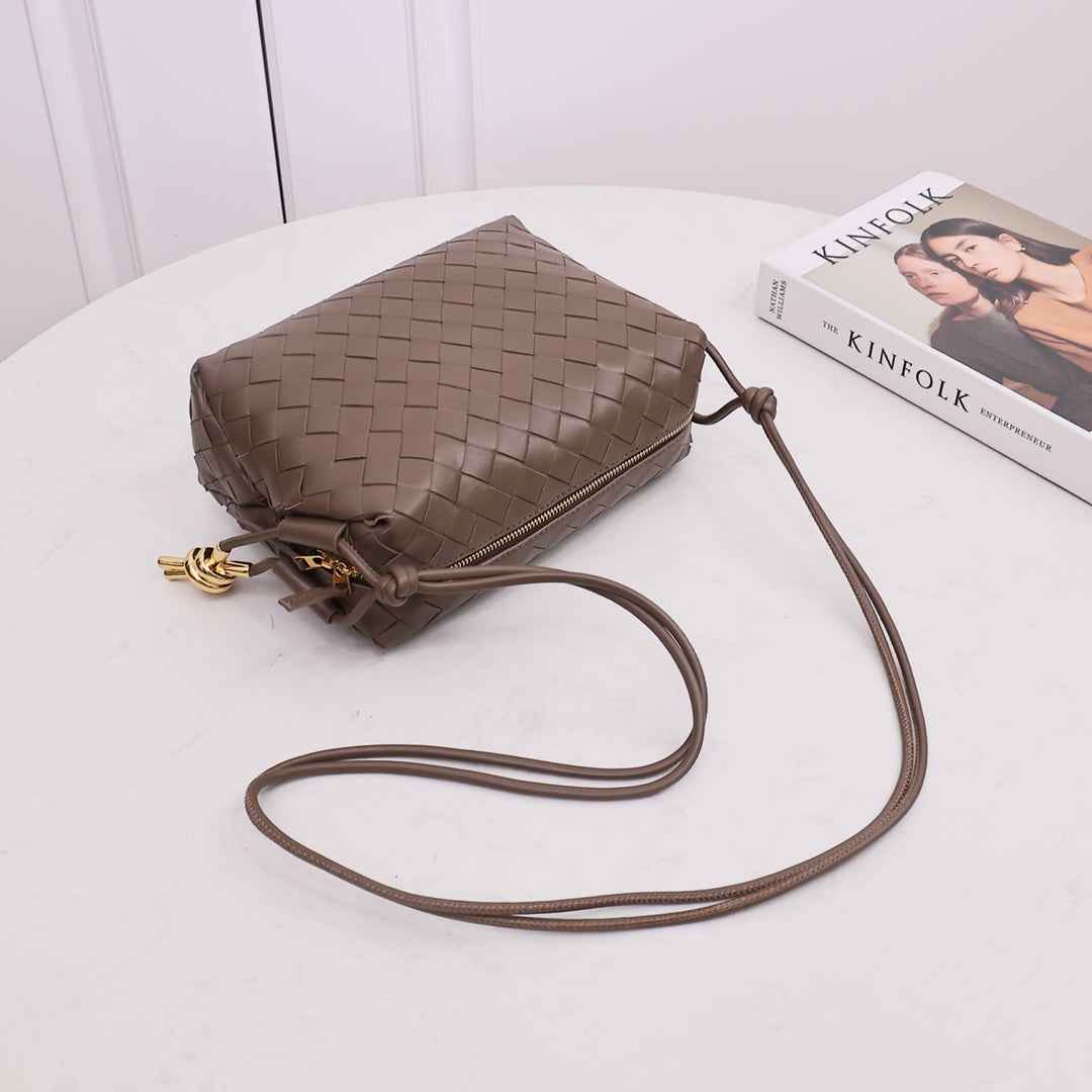 Bottega Veneta Small Loop Camera Bag 723548 Brown leather
