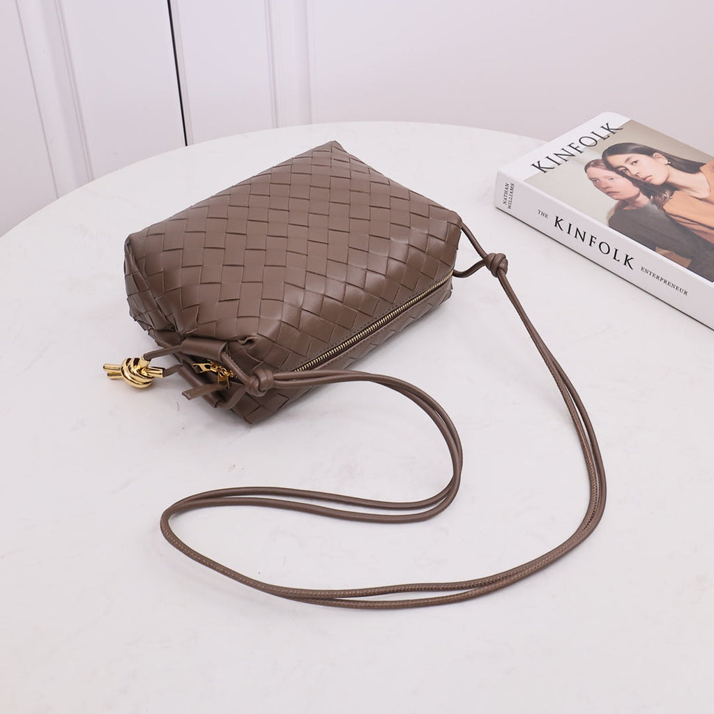 Bottega Veneta Small Loop Camera Bag 723548 Brown leather