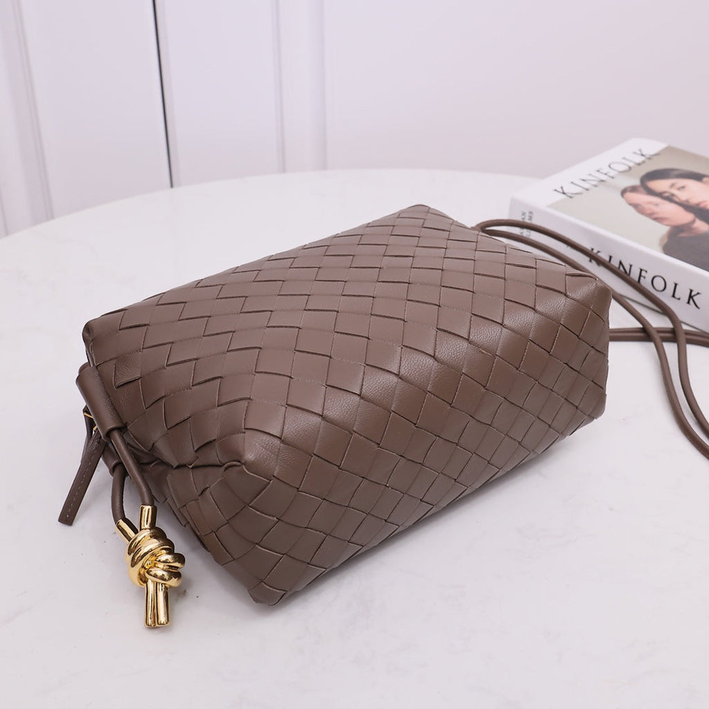 Bottega Veneta Small Loop Camera Bag 723548 Brown leather