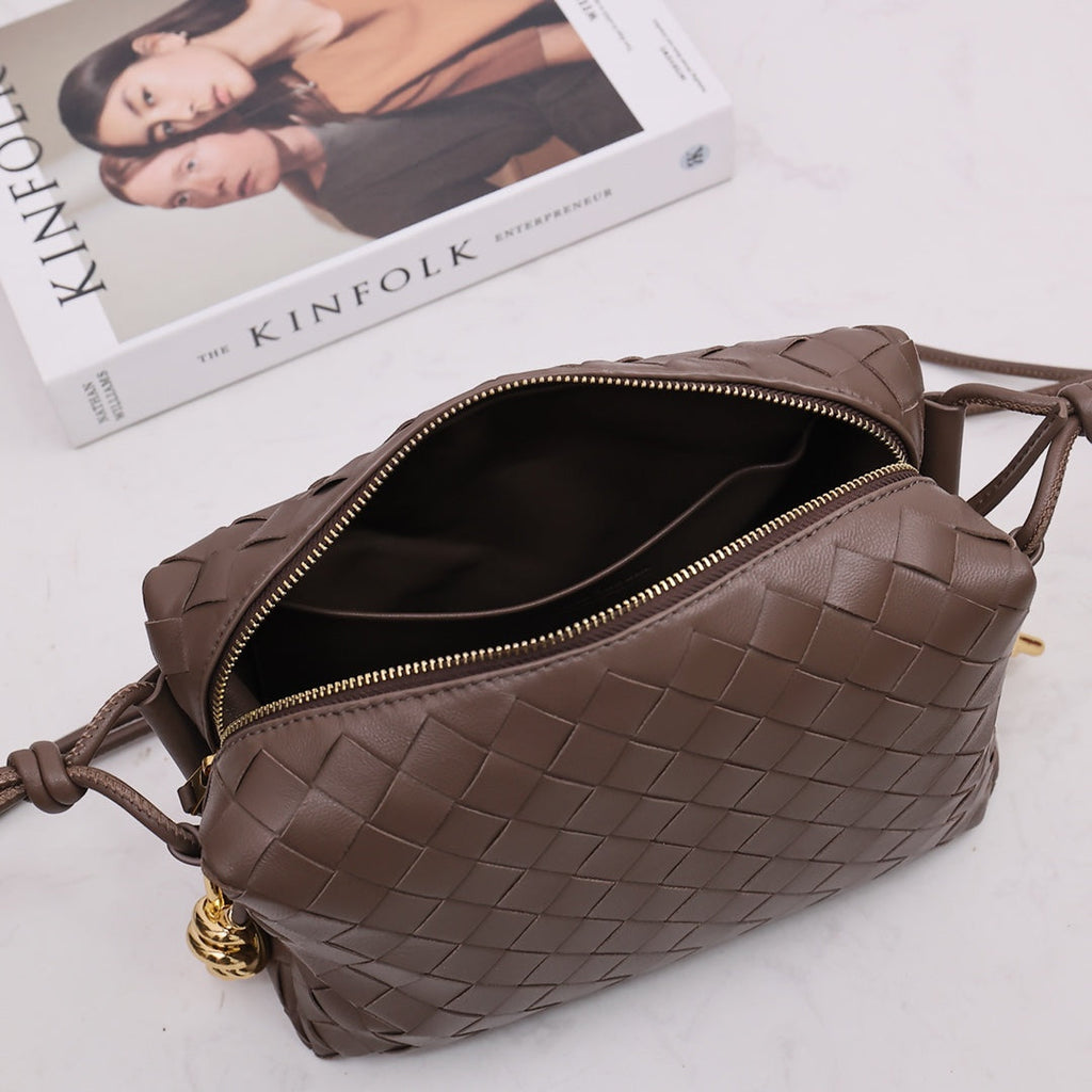 Bottega Veneta Small Loop Camera Bag 723548 Brown leather
