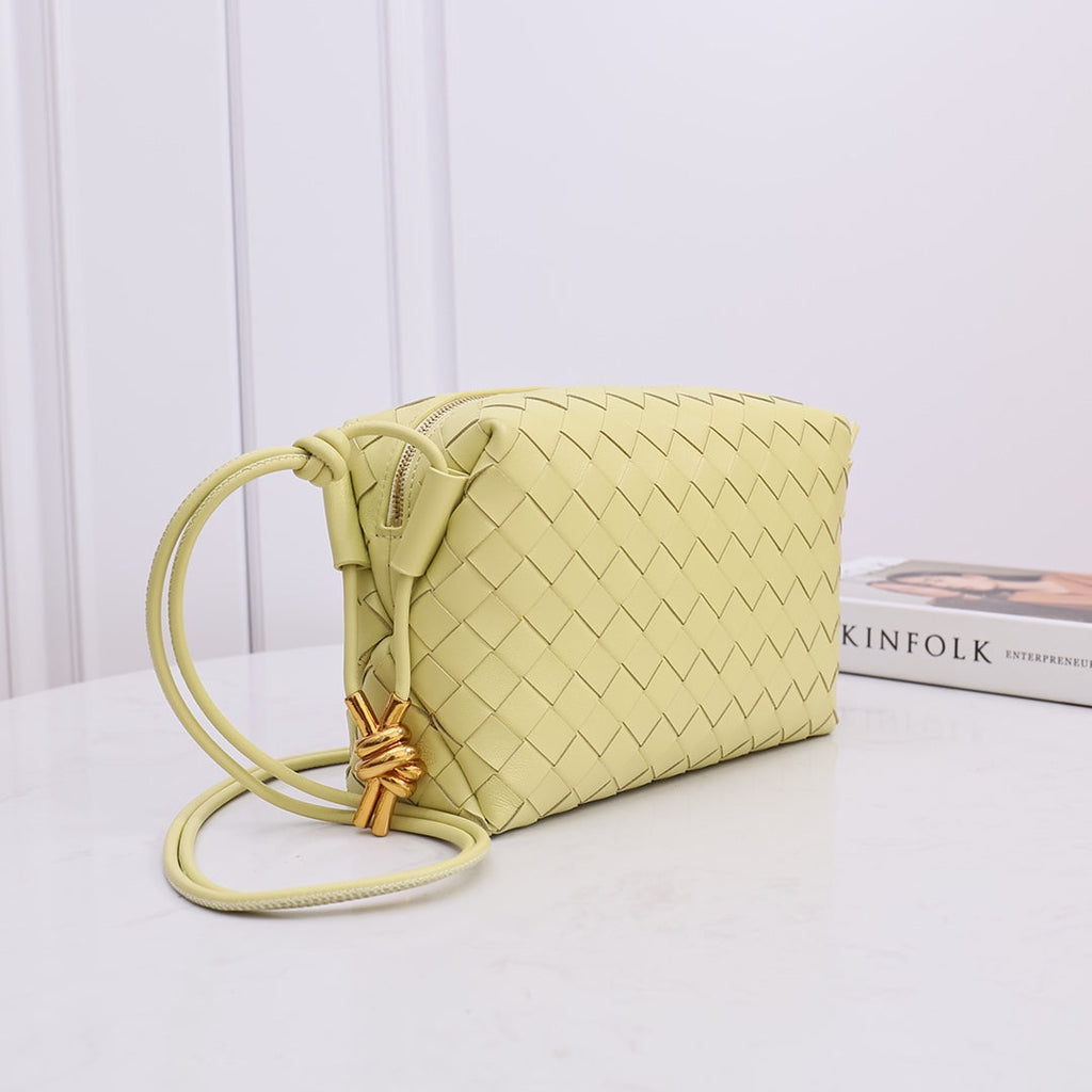 Bottega Veneta Small Loop Camera Bag 723548 Yellow leather