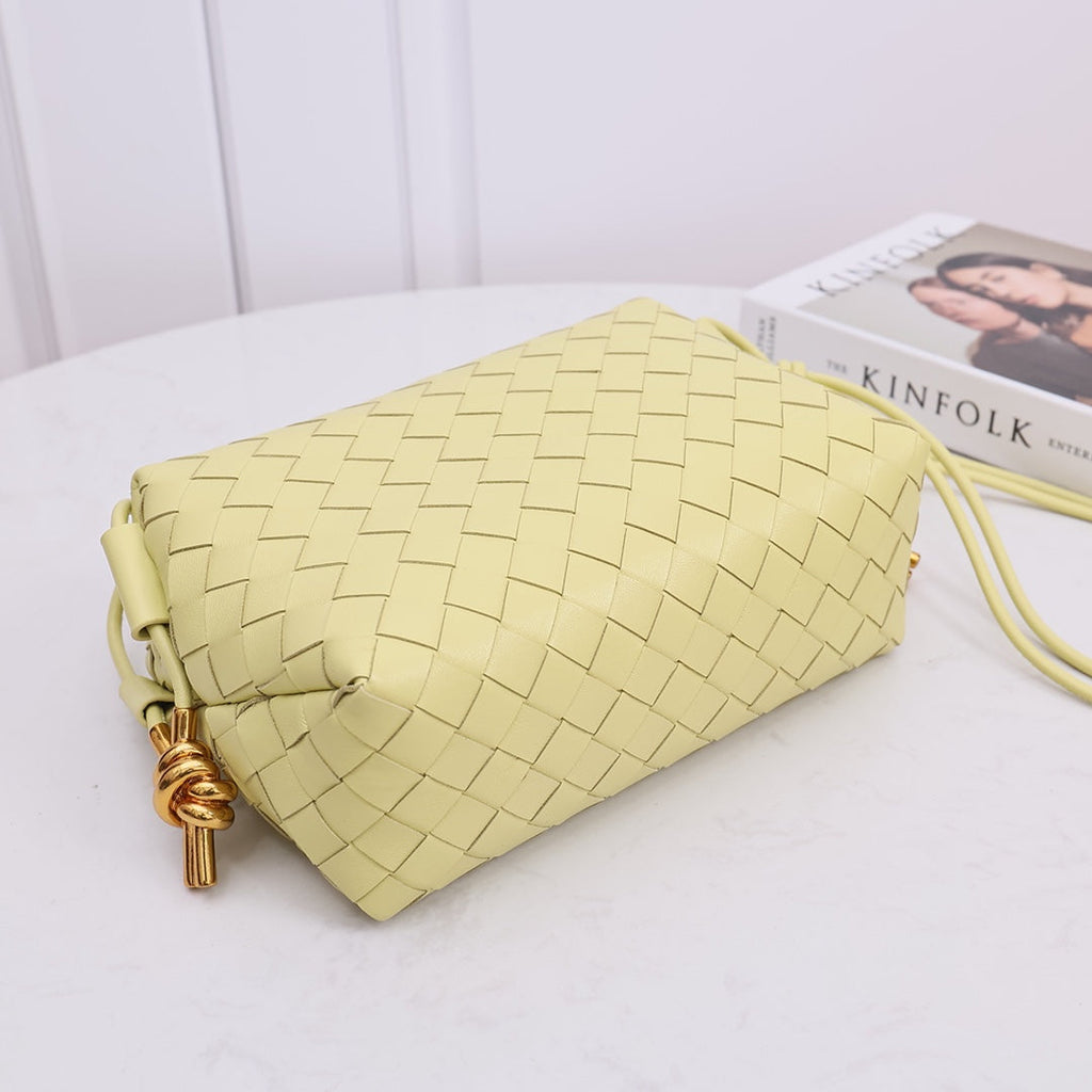 Bottega Veneta Small Loop Camera Bag 723548 Yellow leather