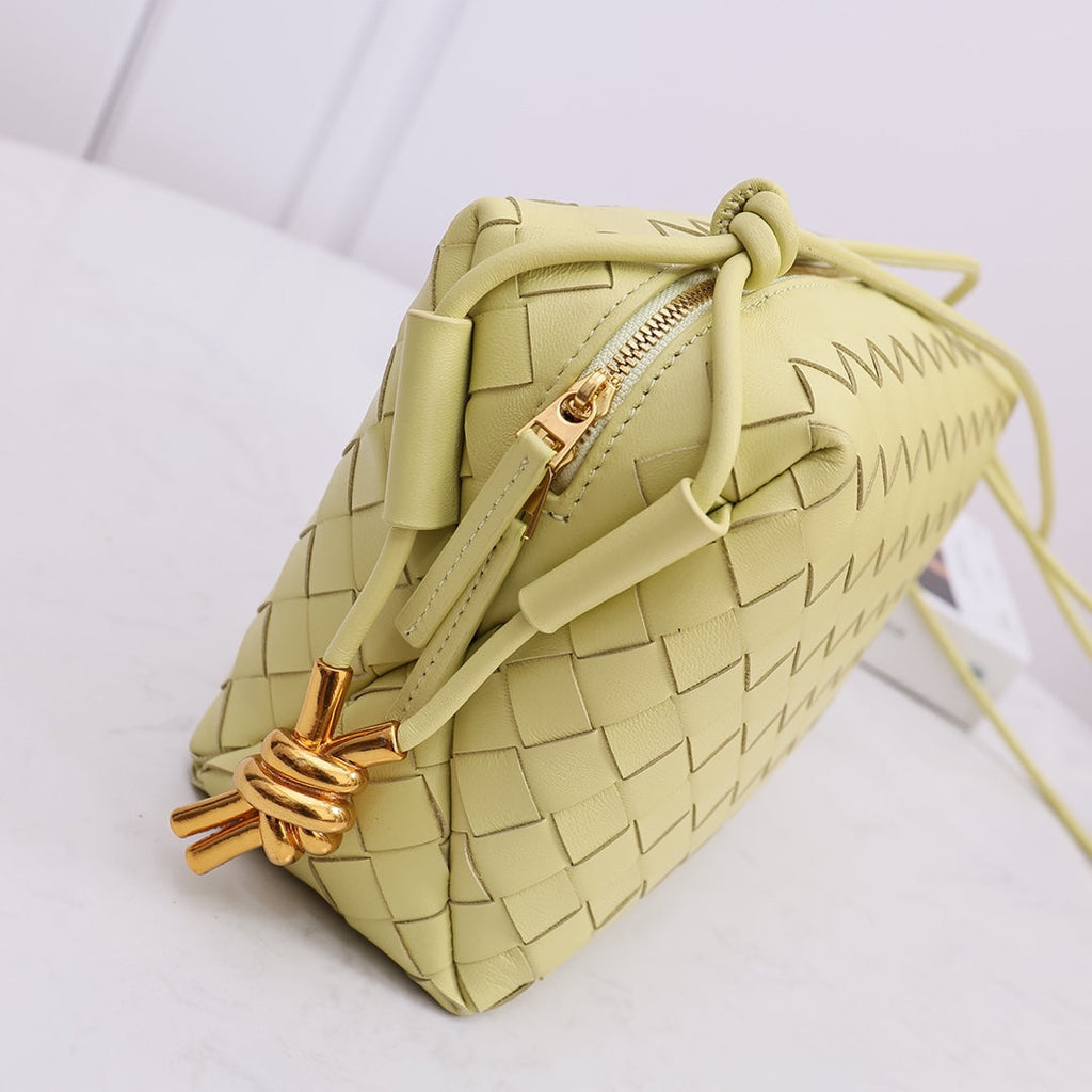 Bottega Veneta Small Loop Camera Bag 723548 Yellow leather