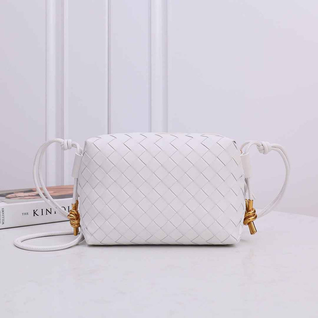 Bottega Veneta Small Loop Camera Bag 723548 White leather