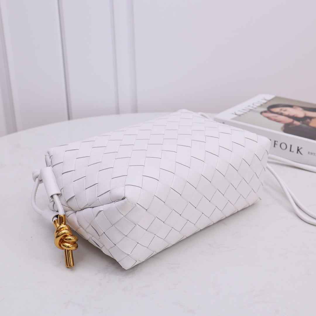 Bottega Veneta Small Loop Camera Bag 723548 White leather