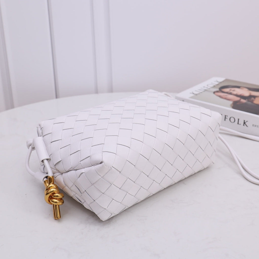 Bottega Veneta Small Loop Camera Bag 723548 White leather