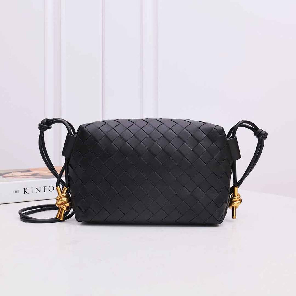 Bottega Veneta Small Loop Camera Bag 723548 Black leather