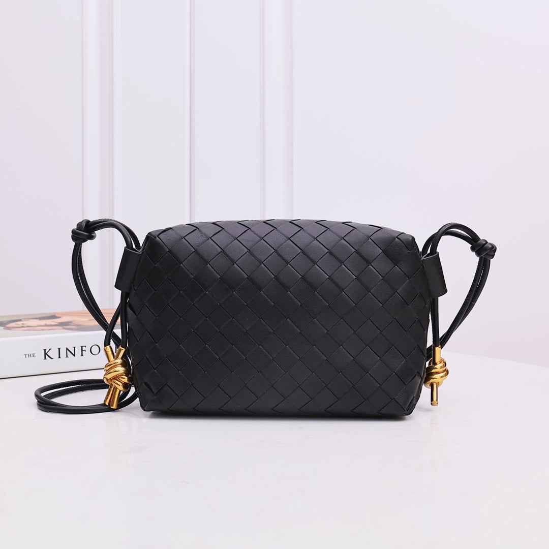 Bottega Veneta Small Loop Camera Bag 723548 Black leather