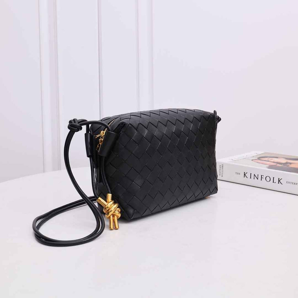 Bottega Veneta Small Loop Camera Bag 723548 Black leather