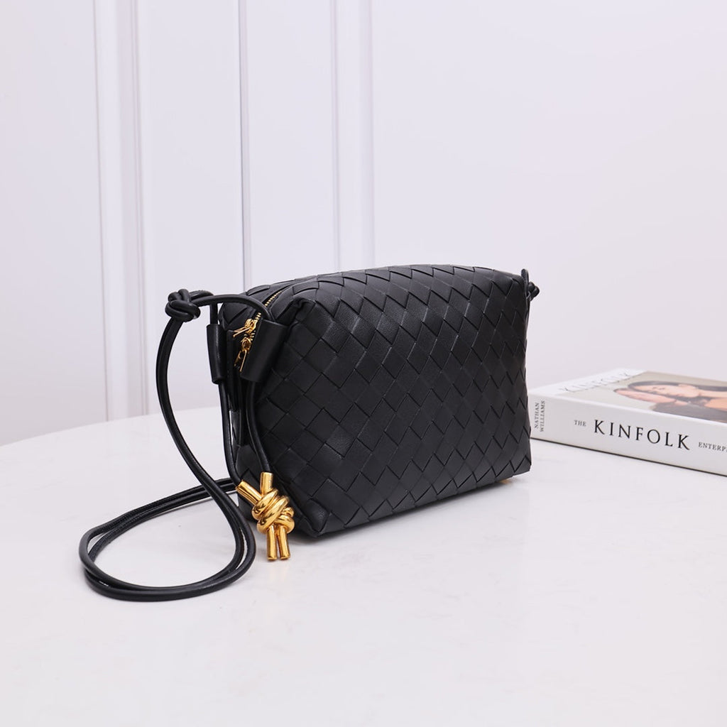 Bottega Veneta Small Loop Camera Bag 723548 Black leather
