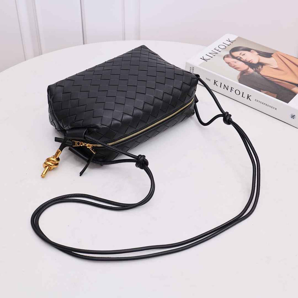 Bottega Veneta Small Loop Camera Bag 723548 Black leather