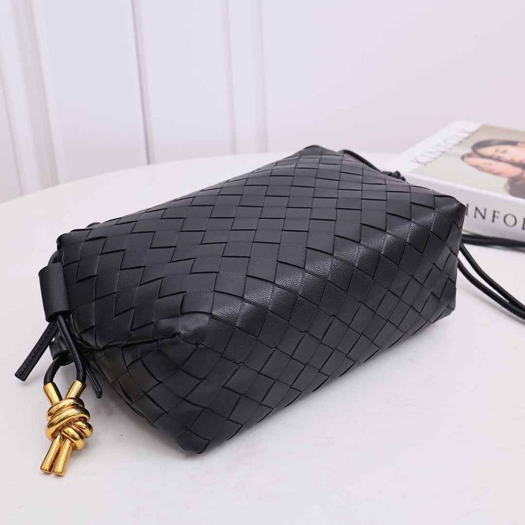 Bottega Veneta Small Loop Camera Bag 723548 Black leather