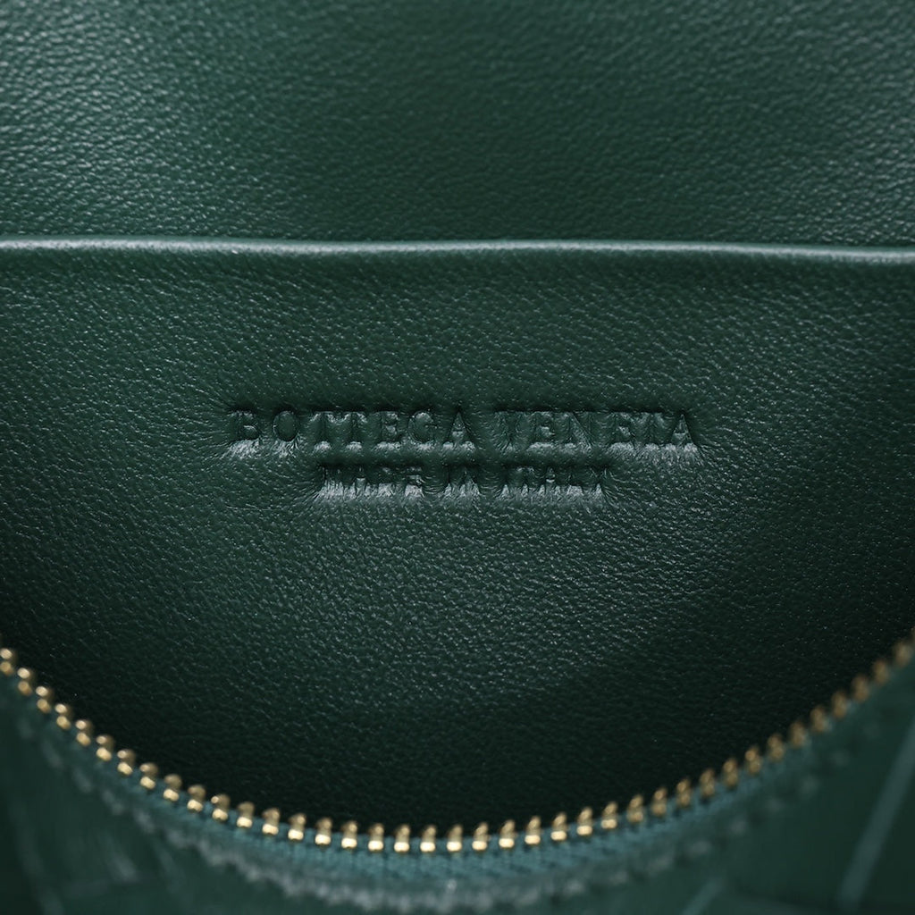 Bottega Veneta Small Loop Camera Bag 723548 Green leather