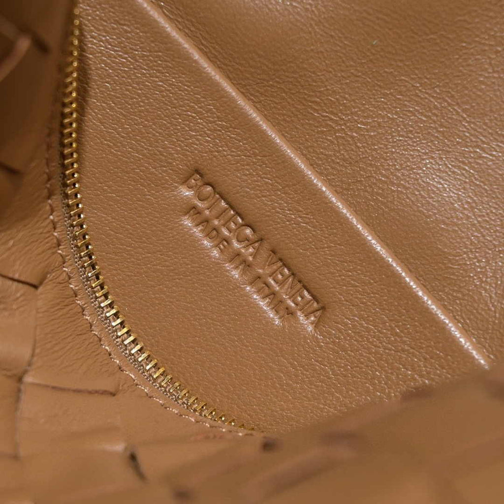 Bottega Veneta Small Loop Camera Bag 723548 Tan Intrecciato leather