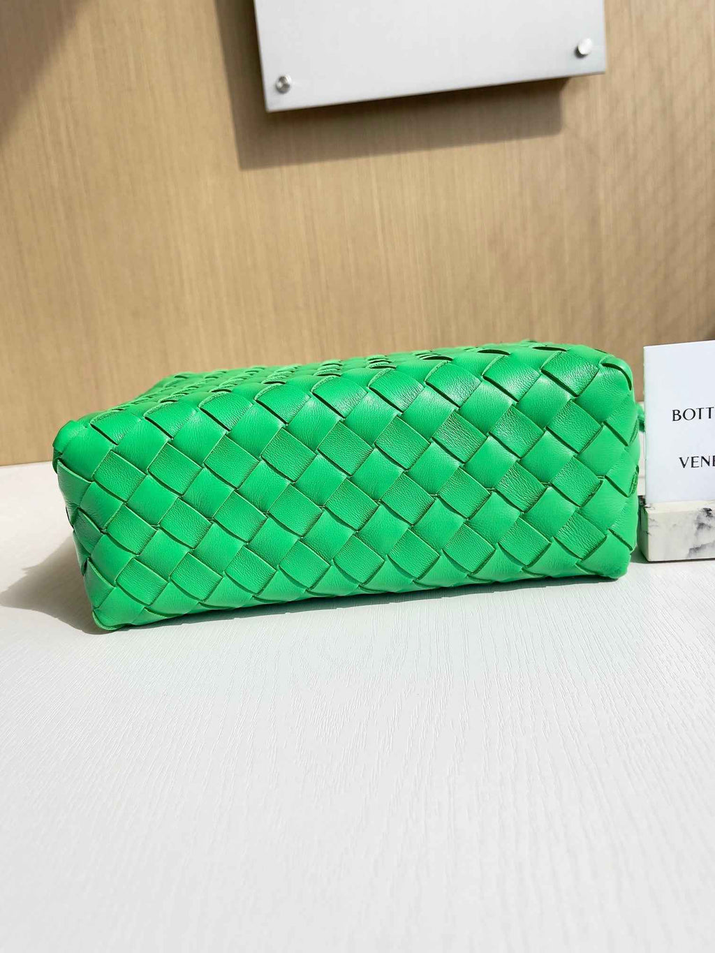 Bottega Veneta Small Loop Camera Bag 680255 Lambskin Green