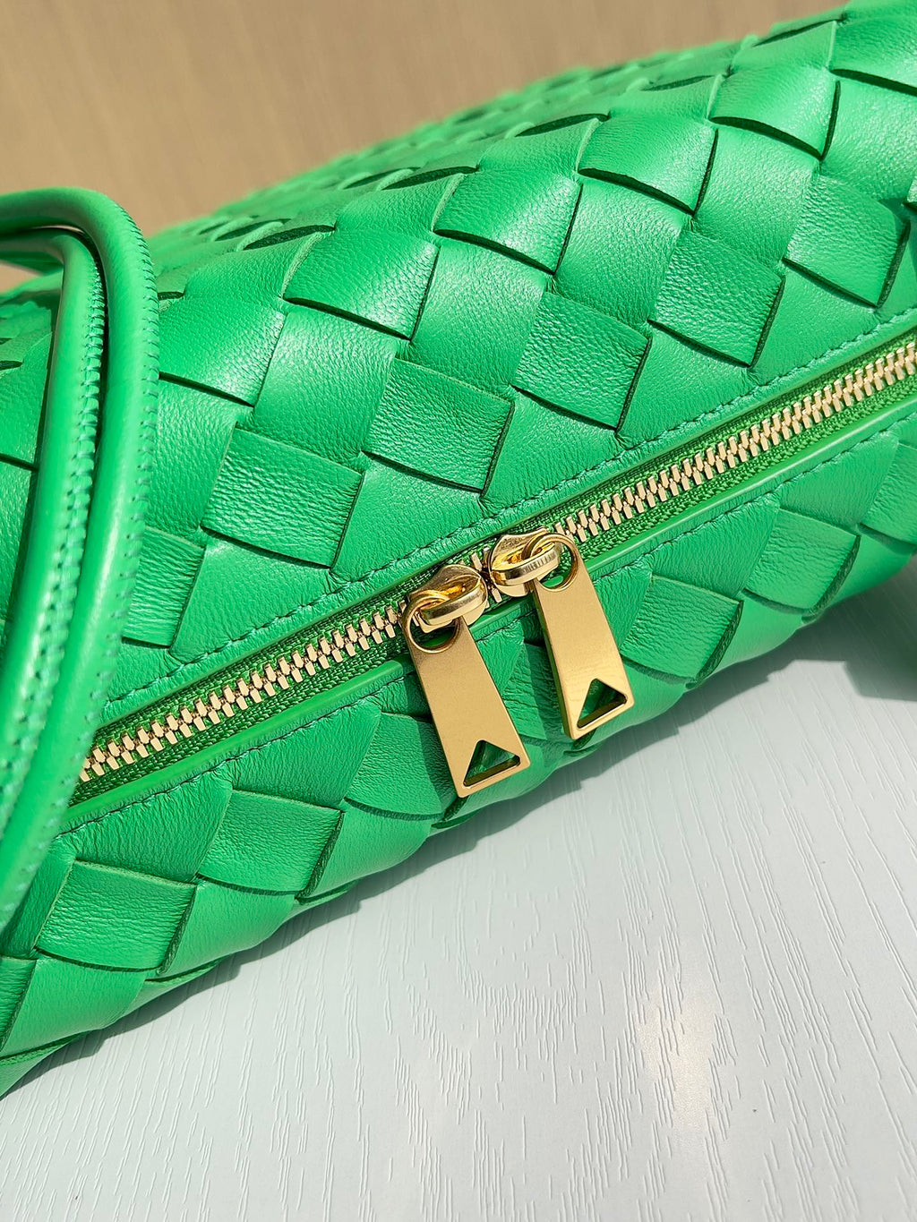 Bottega Veneta Small Loop Camera Bag 680255 Lambskin Green