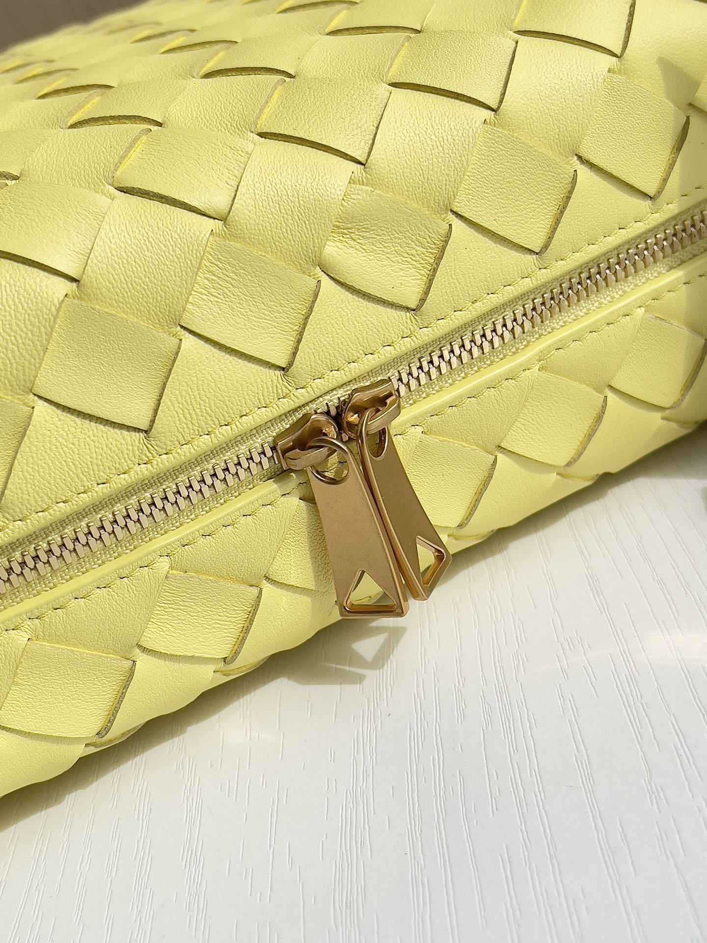 Bottega Veneta Small Loop Camera Bag 680255 Lambskin Yellow