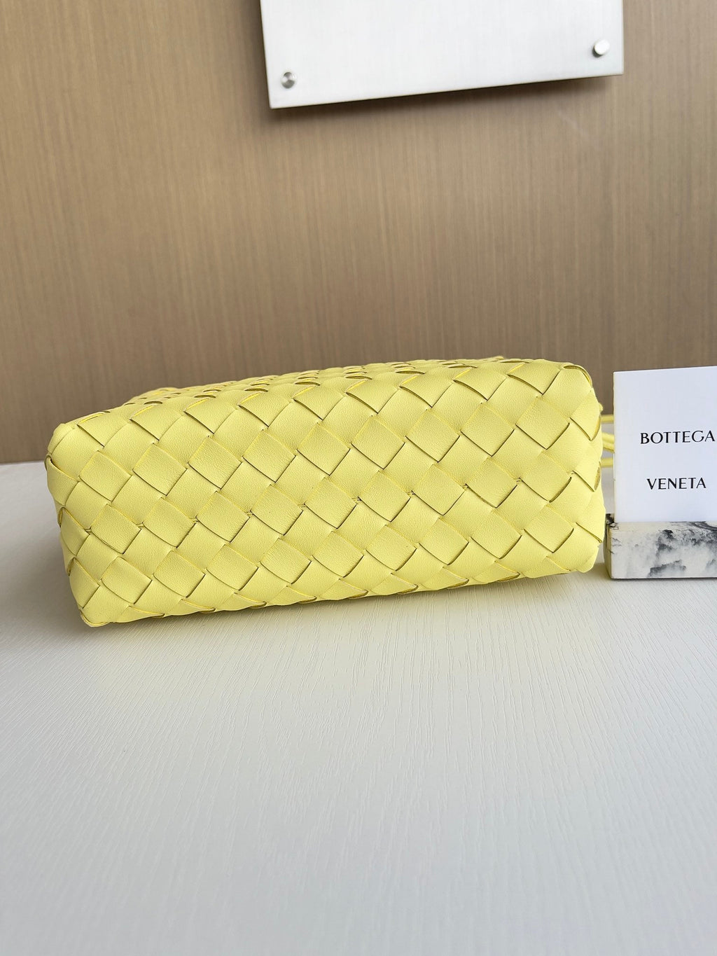 Bottega Veneta Small Loop Camera Bag 680255 Lambskin Yellow