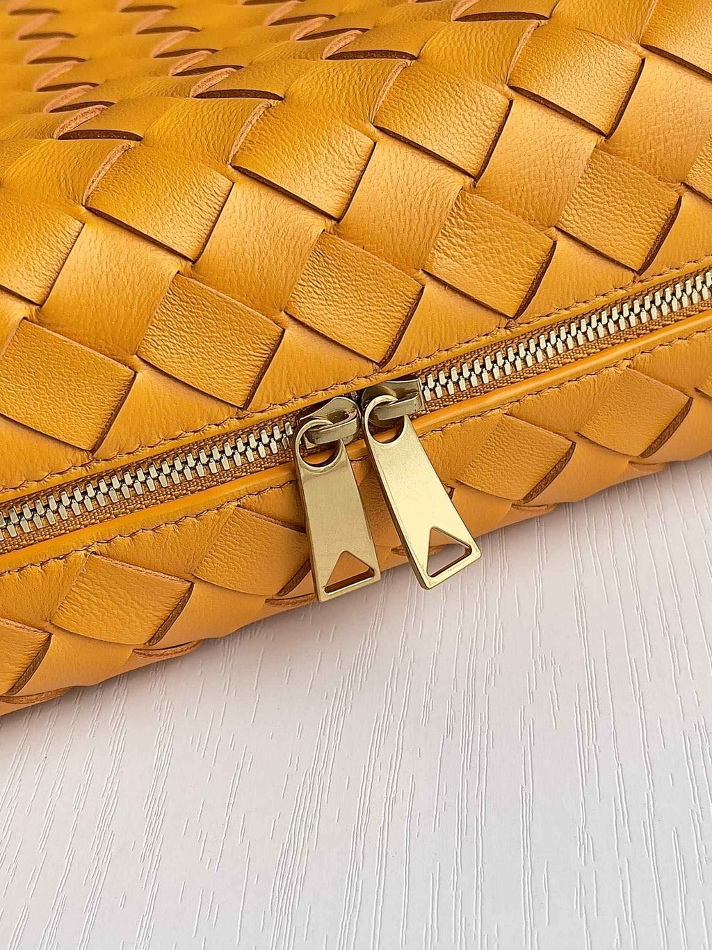 Bottega Veneta Small Loop Camera Bag 680255 Lambskin Dark Yellow