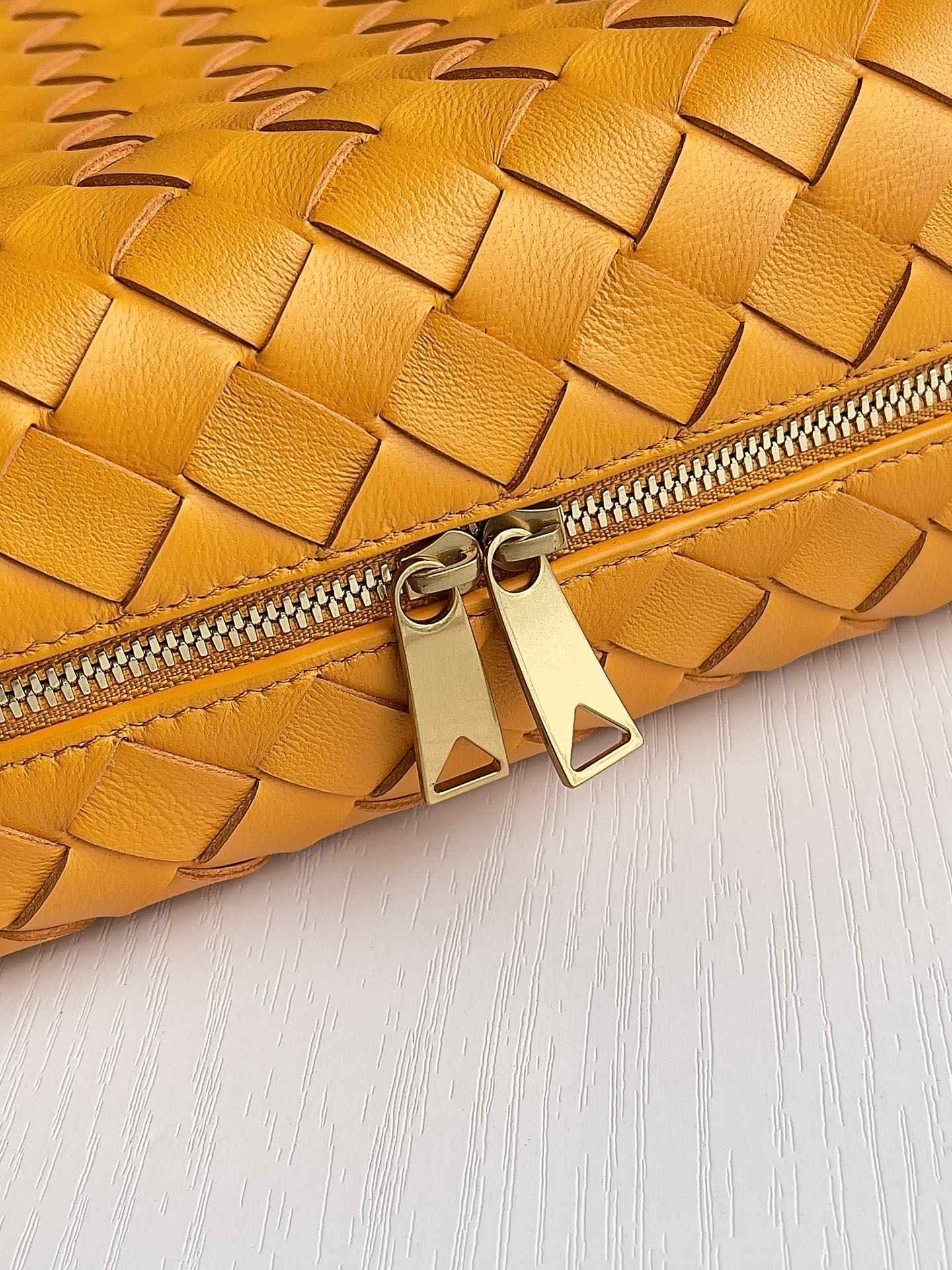Bottega Veneta Small Loop Camera Bag 680255 Lambskin Dark Yellow