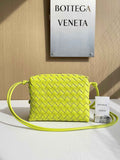 Bottega Veneta Small Loop Camera Bag 680255 Lambskin Lemon Yellow