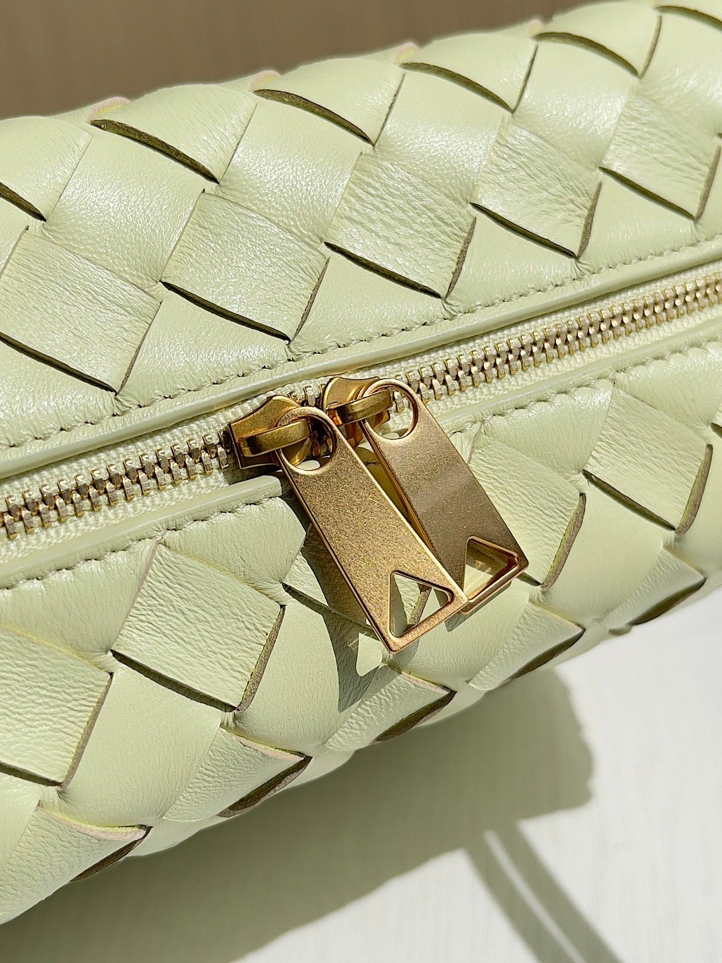 Bottega Veneta Small Loop Camera Bag 680255 Lambskin Light Yellow