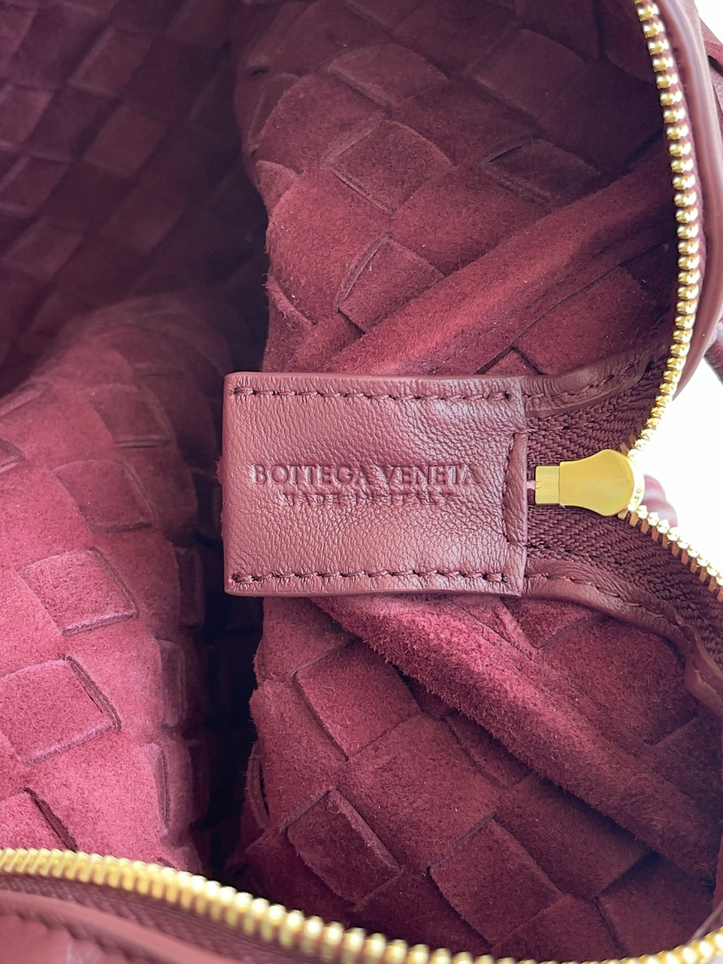 Bottega Veneta Small Loop Camera Bag 680255 Lambskin Wine Red