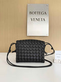 Bottega Veneta Small Loop Camera Cross-Body Bag 680255 Lambskin Black