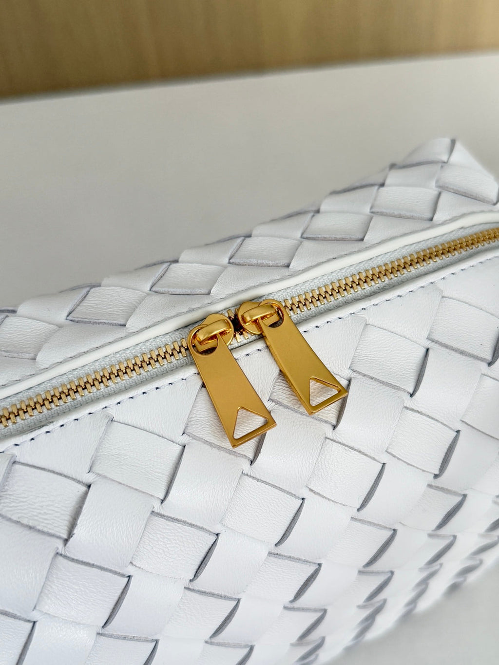 Bottega Veneta Small Loop Camera Bag 680255 Lambskin White