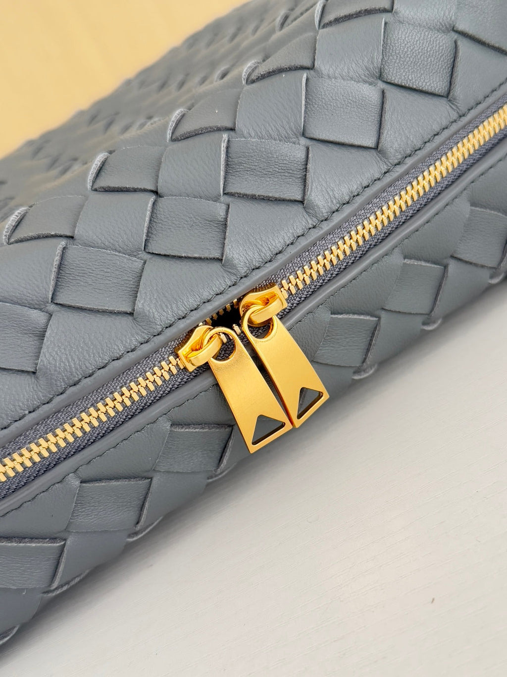 Bottega Veneta Small Loop Camera Bag 680255 Lambskin Gray