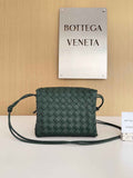 Bottega Veneta Small Loop Camera Bag 680255 Lambskin Dark Green