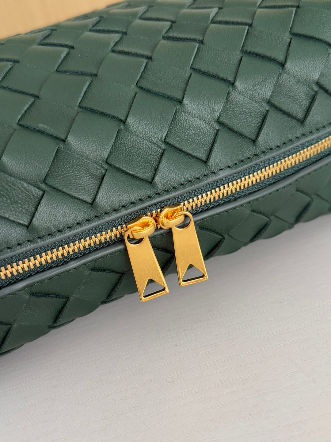 Bottega Veneta Small Loop Camera Bag 680255 Lambskin Dark Green