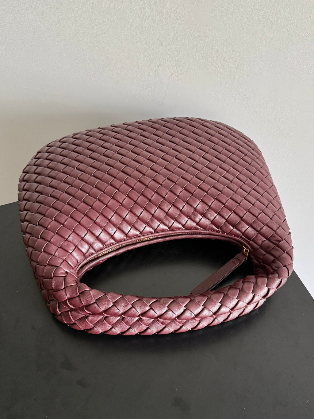 Bottega Veneta Small Veneta Bag 856736 in Wine Red