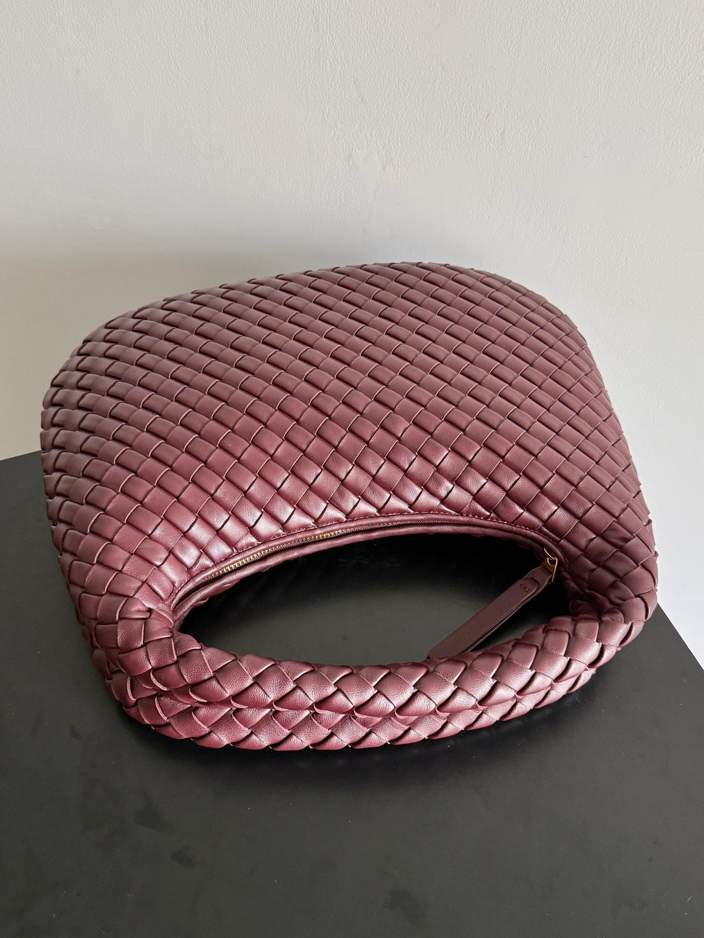 Bottega Veneta Small Veneta Bag 856736 in Wine Red