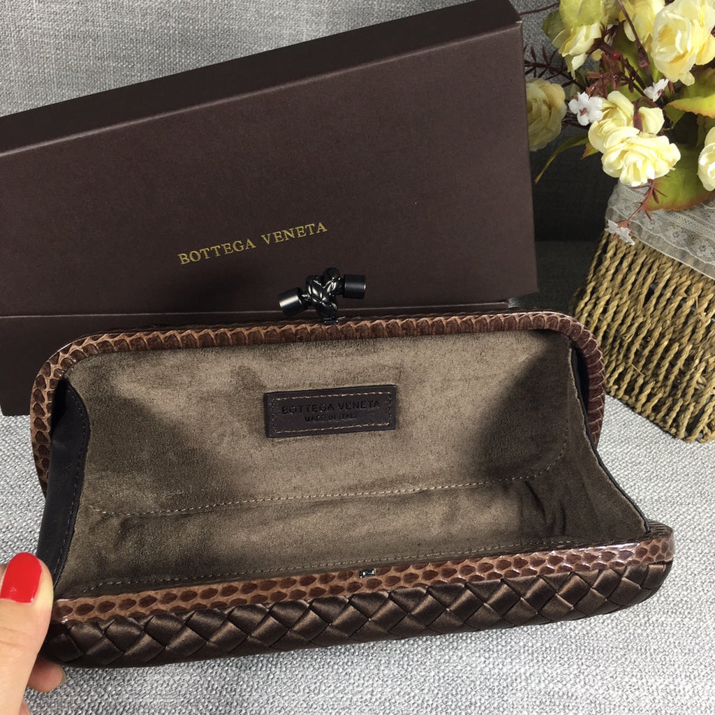 Bottega Veneta Stretch Box Knot 754783 Coffee