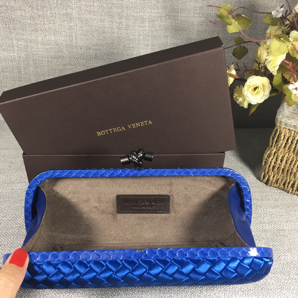 Bottega Veneta Stretch Box Knot 754783 Navy Blue