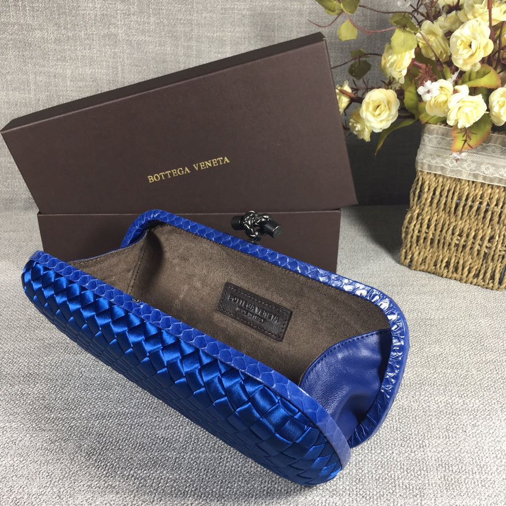 Bottega Veneta Stretch Box Knot 754783 Navy Blue