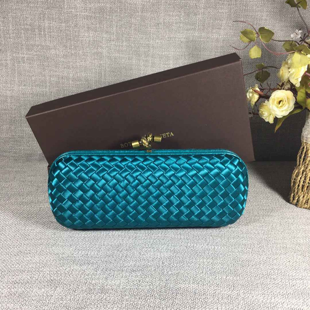 Bottega Veneta Stretch Box Knot 754783 Green Blue
