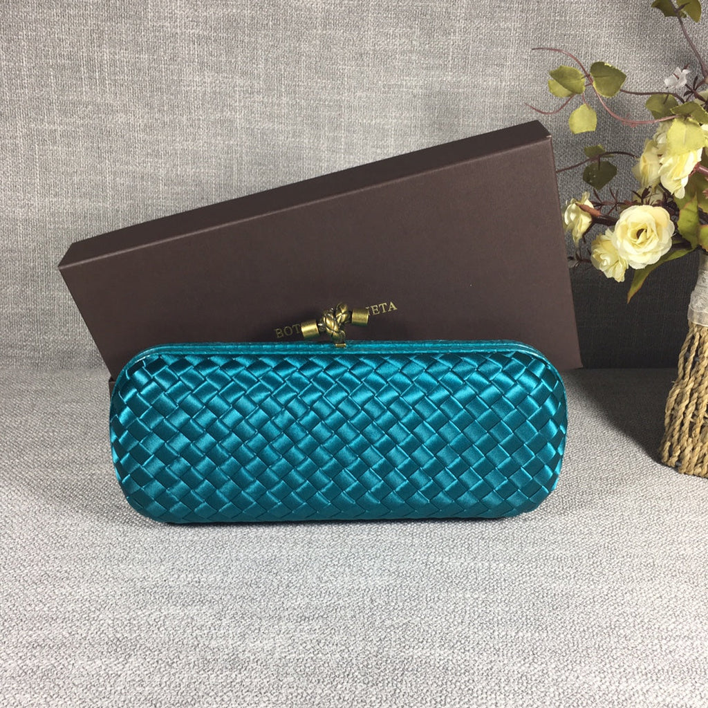 Bottega Veneta Stretch Box Knot 754783 Green Blue
