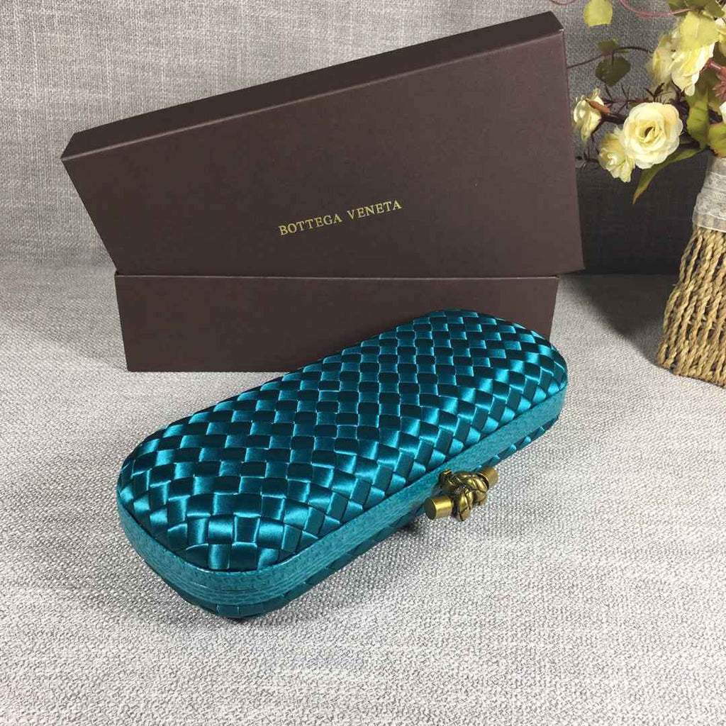 Bottega Veneta Stretch Box Knot 754783 Green Blue