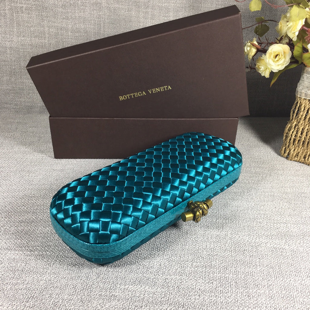 Bottega Veneta Stretch Box Knot 754783 Green Blue