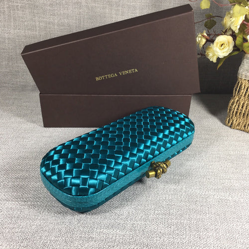 Bottega Veneta Stretch Box Knot 754783 Green Blue