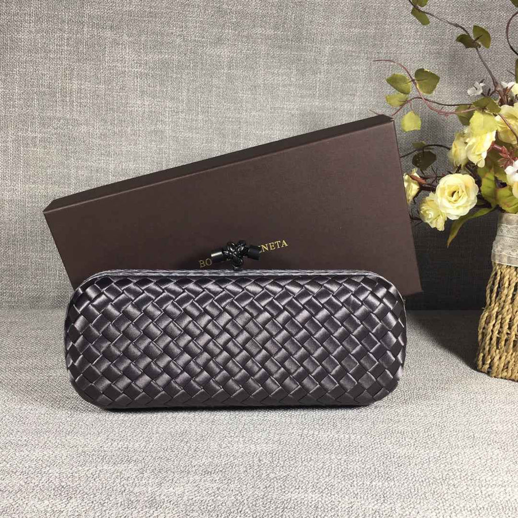 Bottega Veneta Stretch Box Knot 754783 Silver Gray