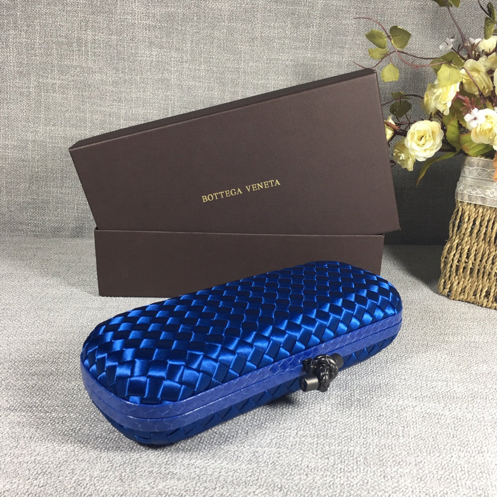 Bottega Veneta Stretch Box Knot 754783 Navy Blue