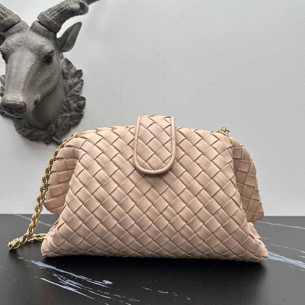 Bottega Veneta Teen Lauren 1980 With Chain 785807 Lambskin Light Pink
