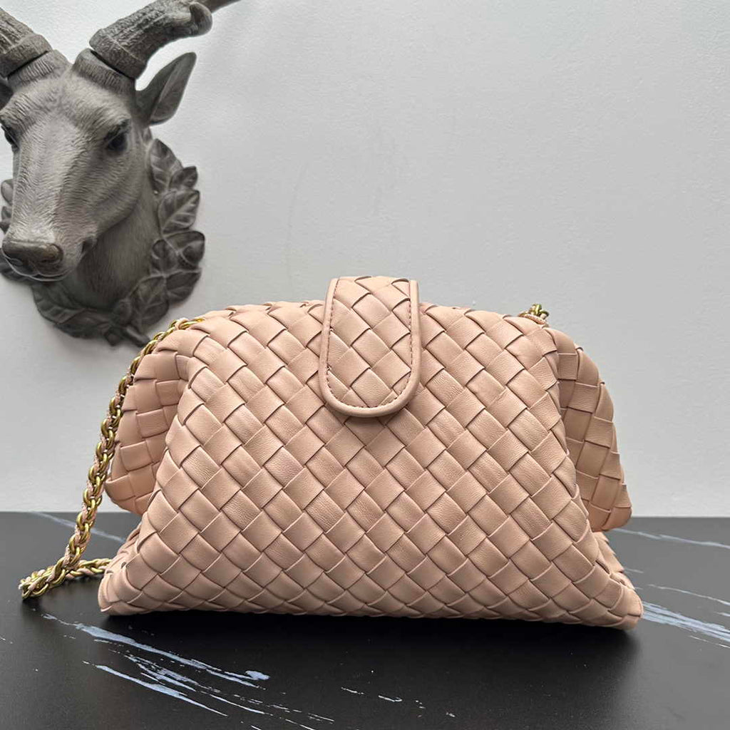 Bottega Veneta Teen Lauren 1980 With Chain 785807 Lambskin Light Pink