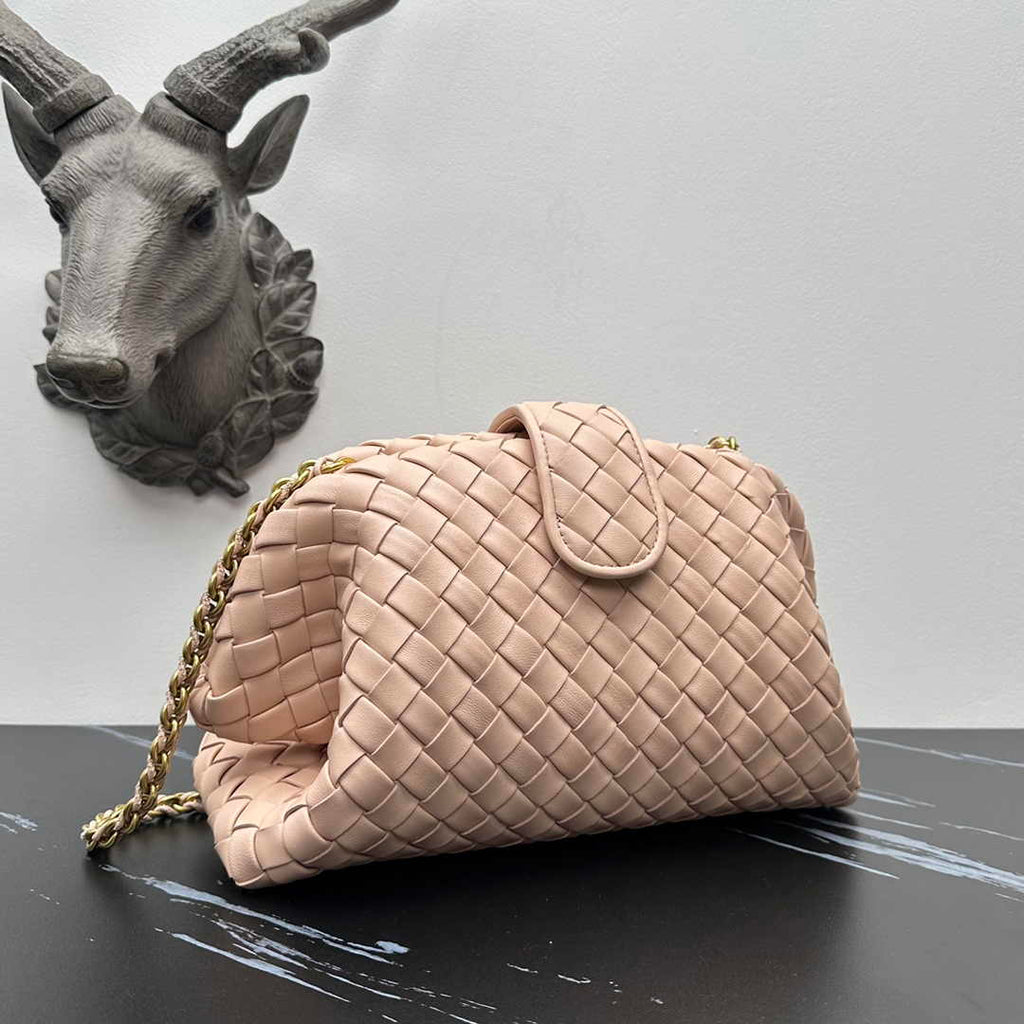 Bottega Veneta Teen Lauren 1980 With Chain 785807 Lambskin Light Pink