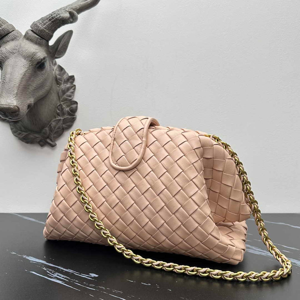 Bottega Veneta Teen Lauren 1980 With Chain 785807 Lambskin Light Pink