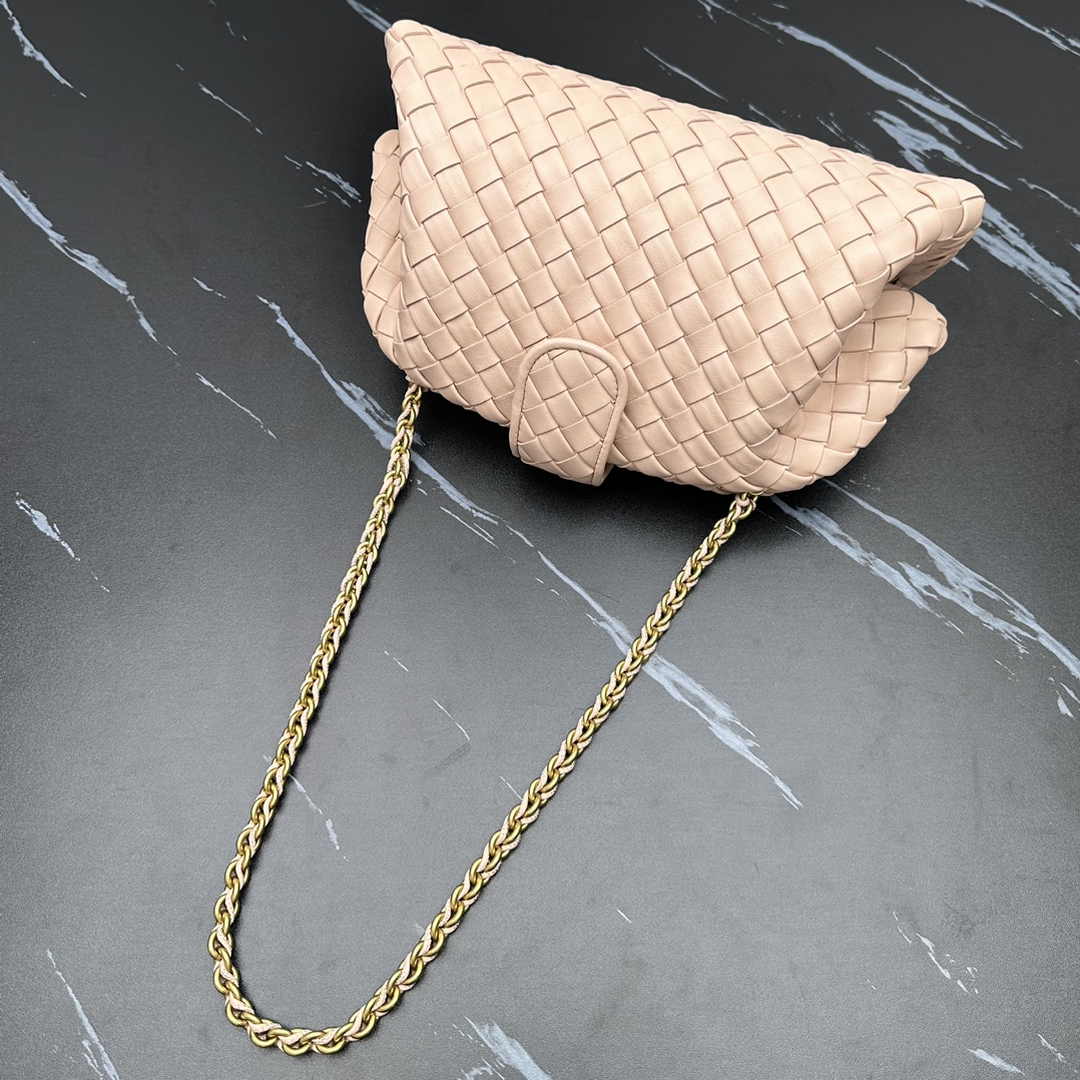 Bottega Veneta Teen Lauren 1980 With Chain 785807 Lambskin Light Pink